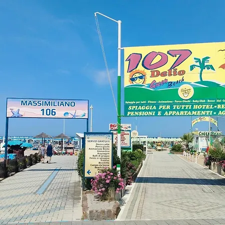Διαμέρισμα Bilocale Colonie, Con Patio Fronte Mare E Garage Ρίμινι